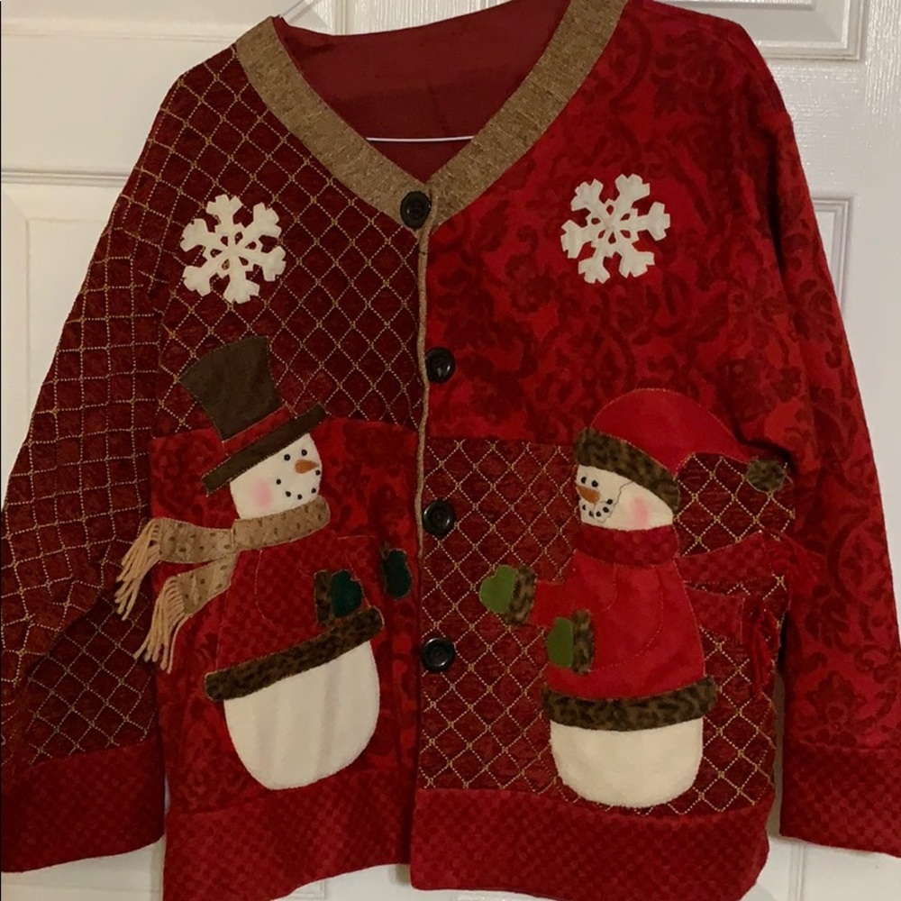 Christmas Sweater Jacket. (One size Fits All)